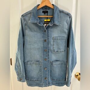 Well Worn Light Blue Denim Jacket NWT Sz S Roomy